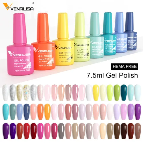 Venalisa VIP5 esmalte de uñas en Gel sin HEMA/TPO cobertura completa hermosa semipermanente Soak Off UV LED Gel esmalte de uñas laca en Gel