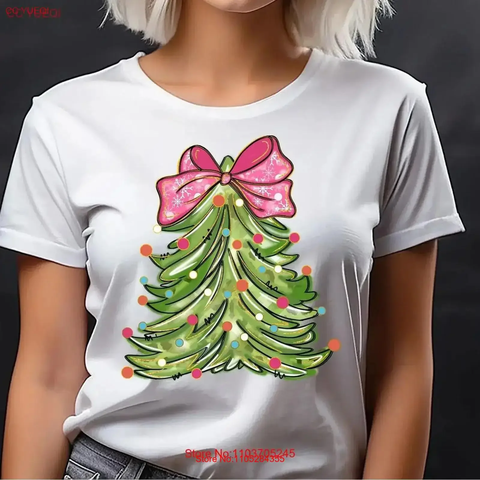 Christmas Tree Bella Canvas Crew Neck T Shirt DTF 95130 vintage Washed Stretched Soft Stylish graphic Slightly Casual
