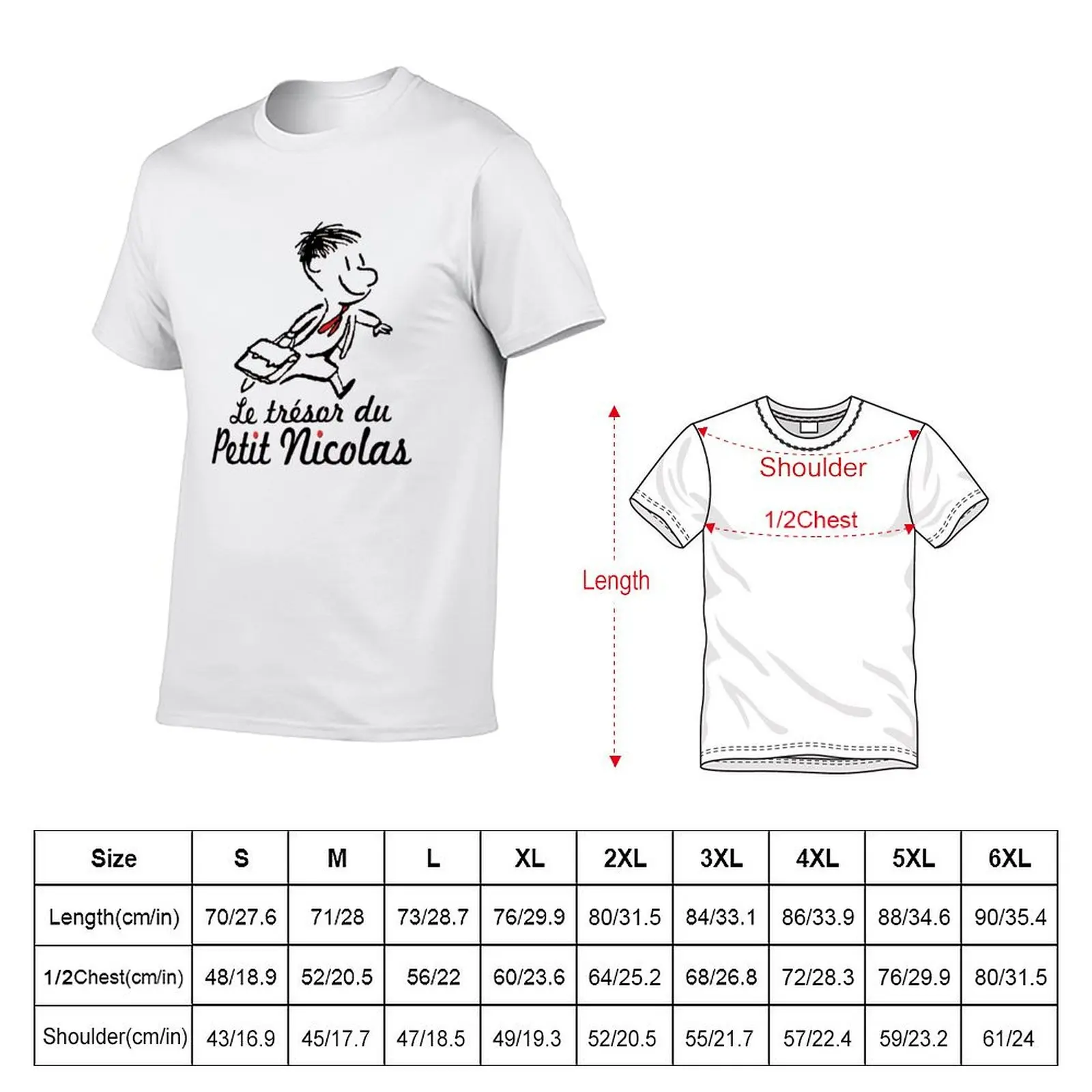 Le tresor du petit nicolas T-Shirt man t shirt designer man t shirts cotton T-Shirt