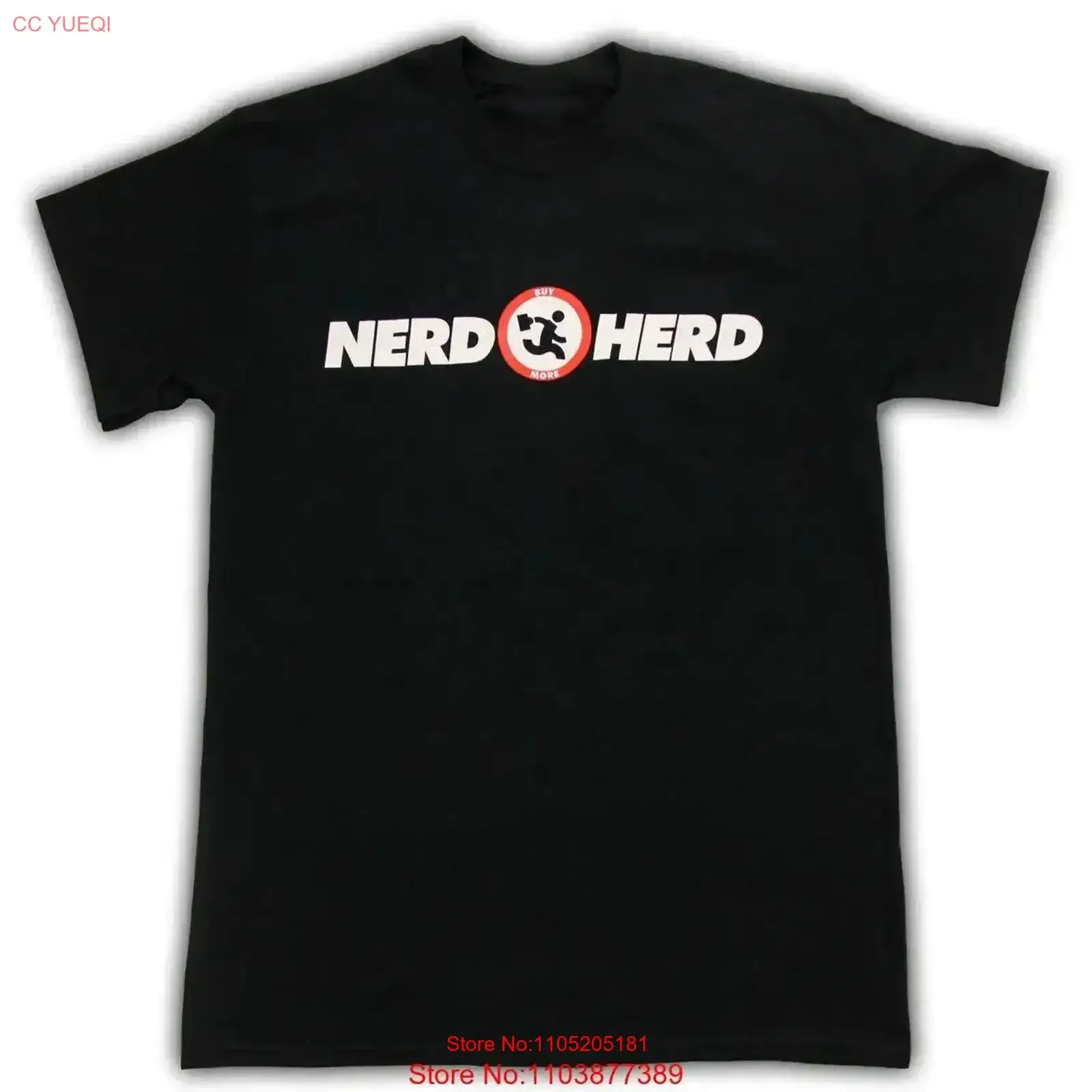 Adult Black Action Comedy TV Show Chuck Buy More Nerd Herd Logo T Shirt vintage Washed Versatile graphic Comfortable Unisex