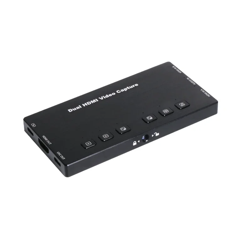4k Video Capture Card Device 60fps Dual Channels Video Switcher Capture Card for Live Streaming
