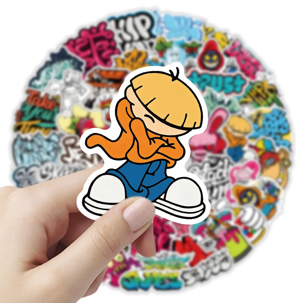 50 Stück Coole Graffiti Street Art Aufkleber für Laptop, Skateboard & Wasserflasche Deko Giajar Sticker Store – Detail 9