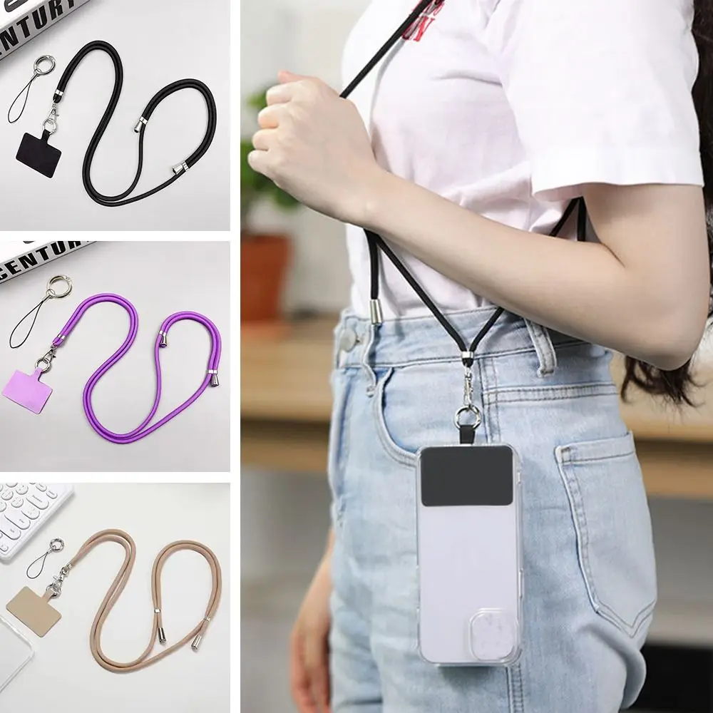 

Universal Crossbody Phone Lanyards with Patch Adjustable Mobile Phone Strap Lanyard Neck Rope for Cell Phone Hanging Cord Strap