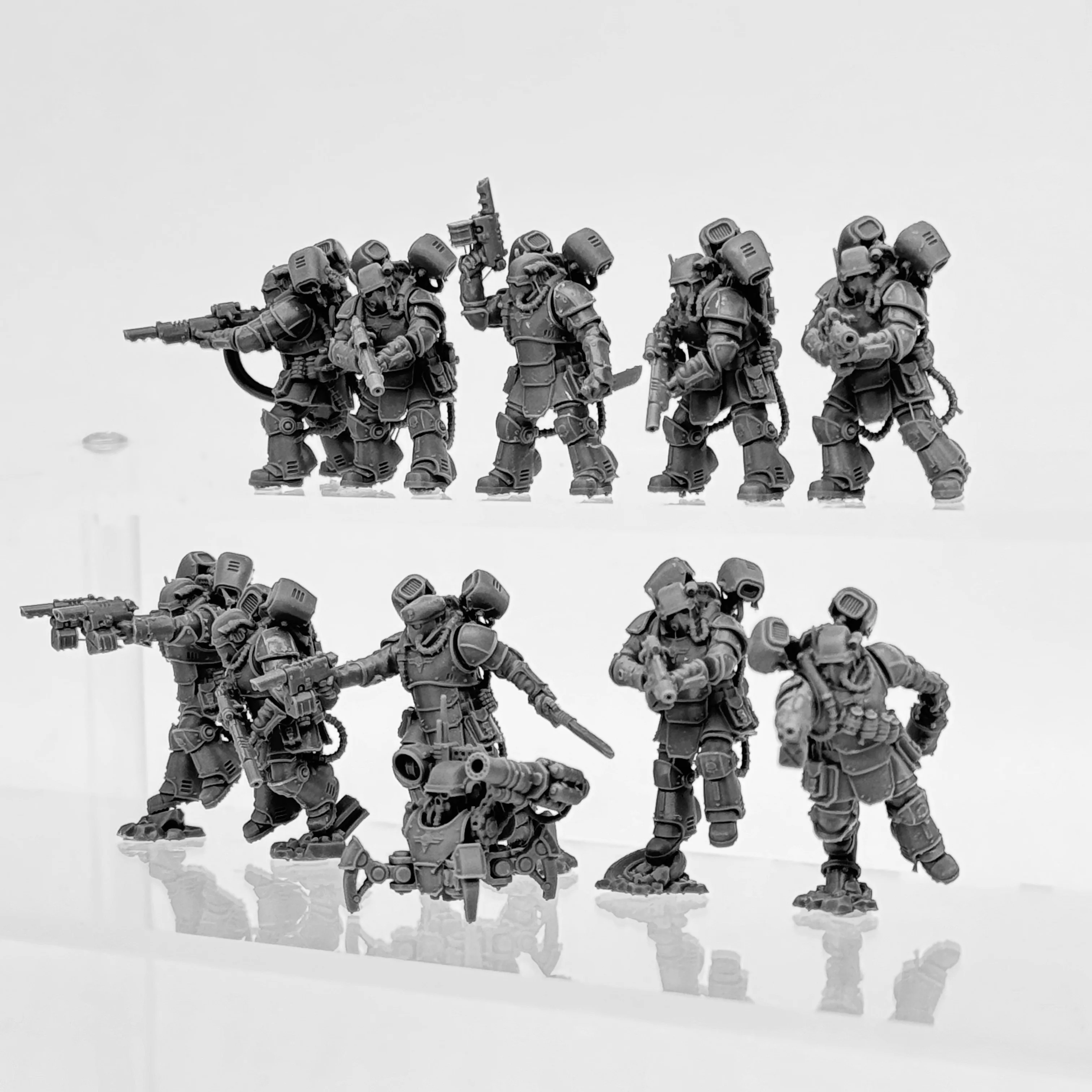 Resin Model Set Imperial Force Special Forces War Gaming Unpainted Soldier 10 Figurines Tabletop miniatures for RPG