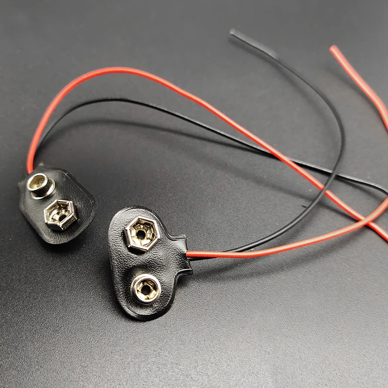 

Кабель батарейного отсека для активного звукоснимателя 9 В, прямой 150 мм кабель с пряжкой для аккумулятора звукоснимателя для электрогитары