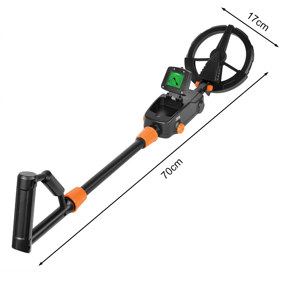 MD1008A LCD Gold Metal Detector Hunter Rilevamento Scavatore Tesoro Metal Detector sotterraneo Unità principale con bobina di ricerca