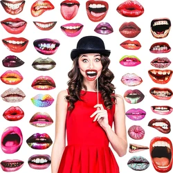20pcs/set Adult Funny Lip Mouth DIY Photobooth Props Wedding Decoration DIY Photo Booth Birthday Party Wedding Decorations