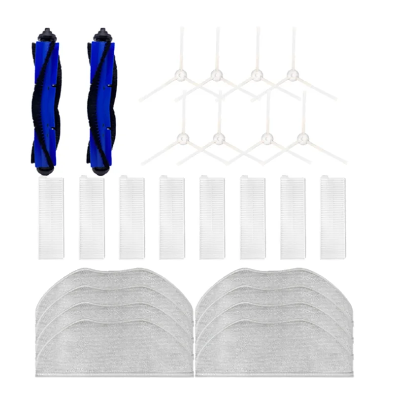 AD41-Roller Side Brush Mop Filter for Tefal Rowenta X-Plorer Serie 95 RG7975WH RG7987WH Robotic Vacuum Cleaner