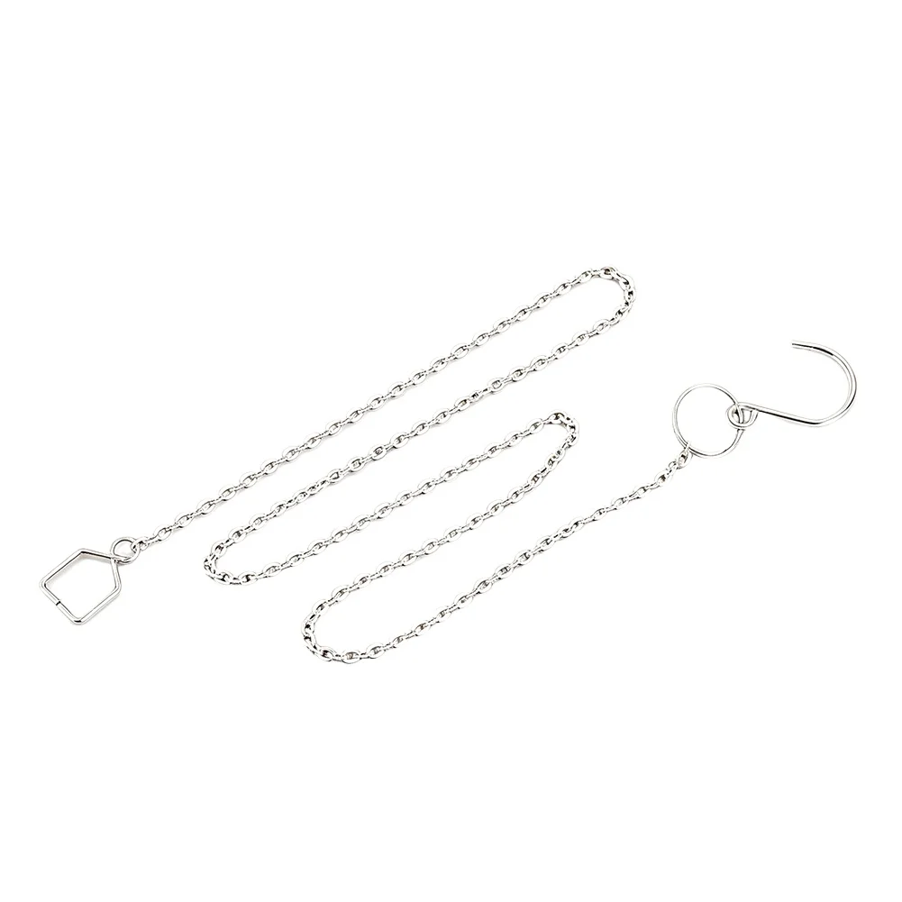 6pcs Suncatcher Chains for Pendant DIY Crystal Prism Prismatic Ball Fastening Hanging Suspension Connector Clip with Hook Decor