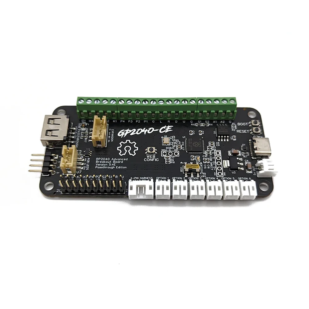 RP2040 Advanced Breakout Board USB Passthrough Fighting Board for
