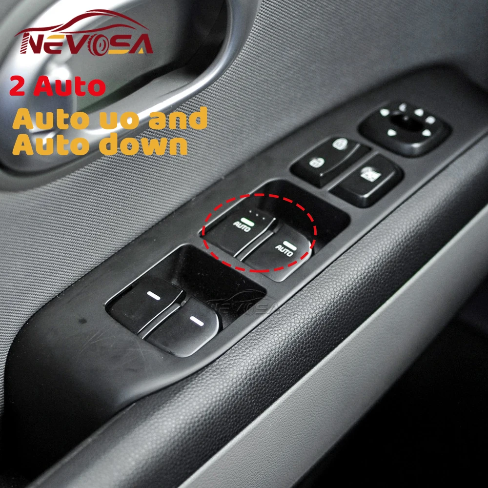 93570B2000CA لكيا سول 2014 2015 2016 2017 2018 2019 نافذة الطاقة التحكم الرئيسية التبديل رافع للزجاج زر اليد اليسرى سائق #3