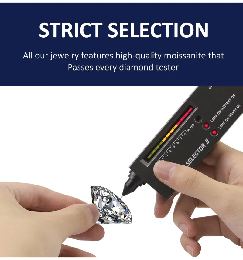 CLYSSIA 5.0 مللي متر مويسانيتي قلادة للنساء فضة 925 زهرة المعلقات الفاخرة معتمد مويسانيتي مجوهرات هدية الزفاف #2