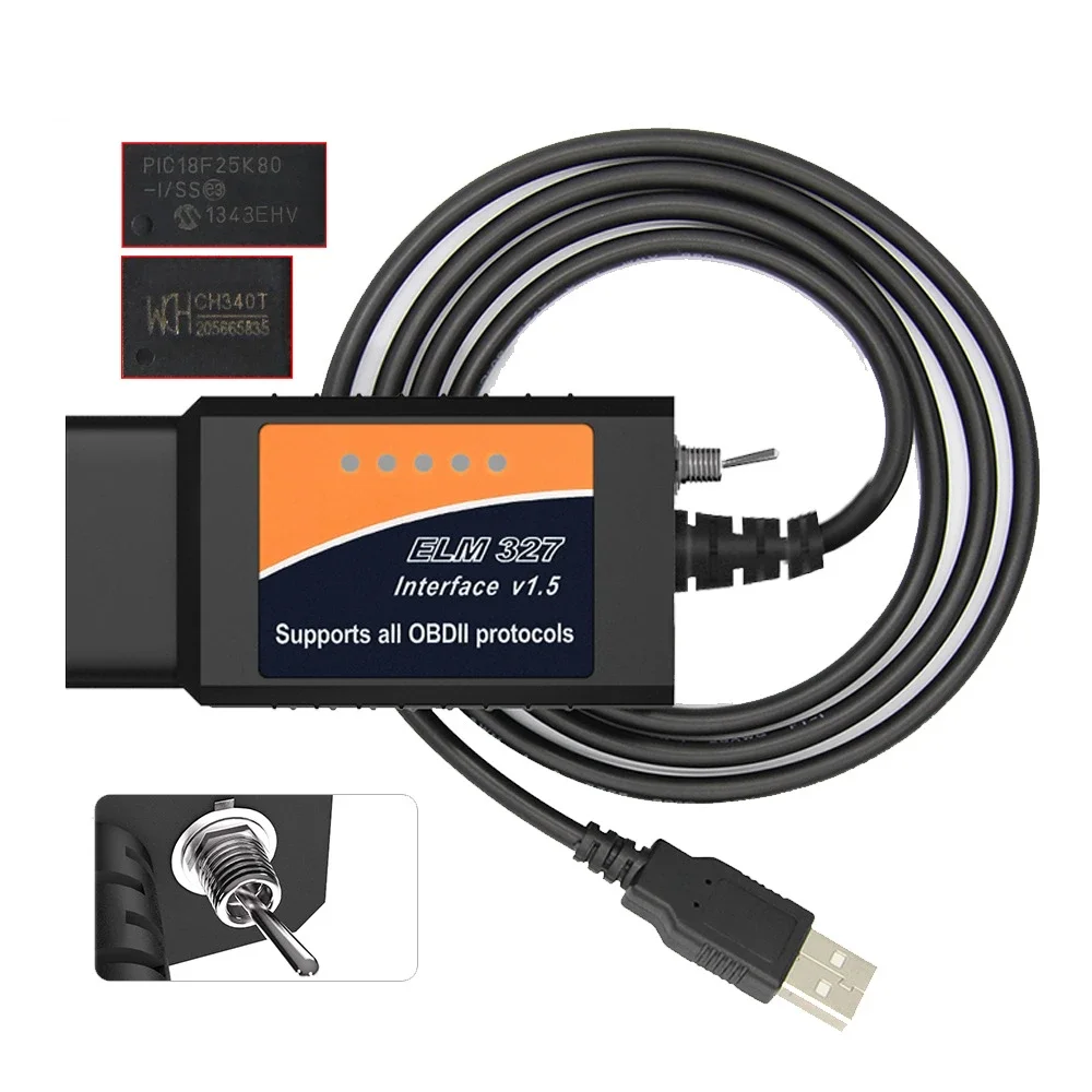 

USB-кабель OBD 3227 с переключателем для FoCCCus FORScan ELM