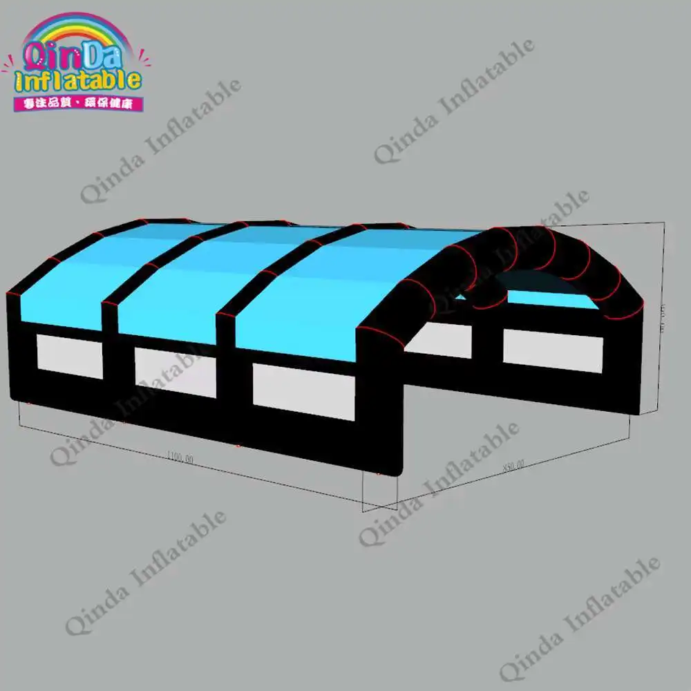Mobile Inflatable Canopy / Tent Trade Show Inflatable Marquee11x8.5x4m Inflatable Arch Tent For Outdoor Event