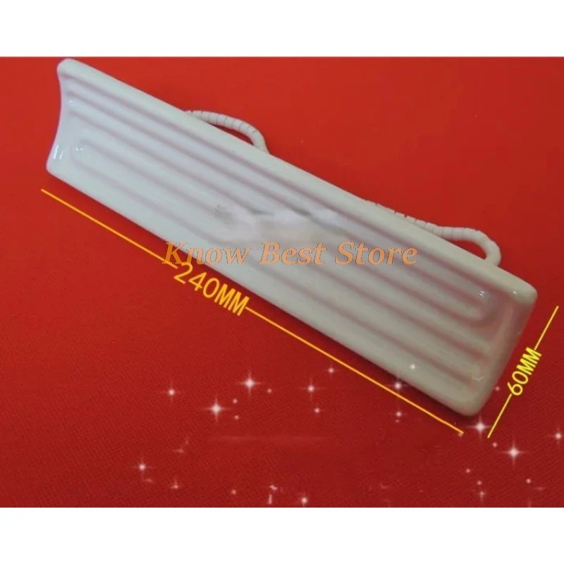 1PCS Arc Ceramic Heating Plate Far Infrared Heating Plate 60*240MM BGA Rework Station Blister Machine