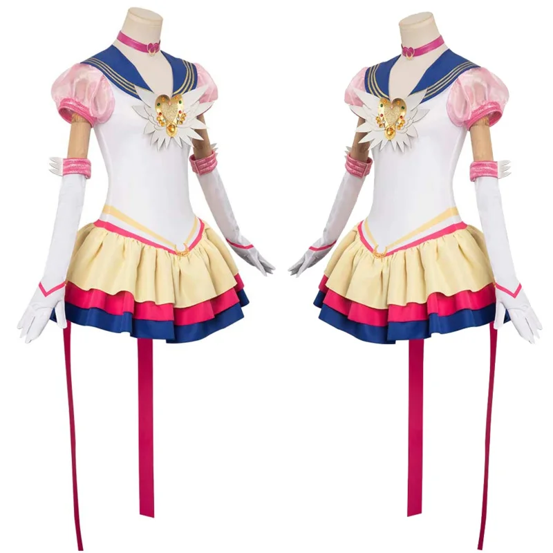 Cosmos Tsukino Usagi Cosplay Fantasy Wigs Anime Sailor Cosplay Moon Costume Disguise Adult Women Cosplay Roleplay Outfits