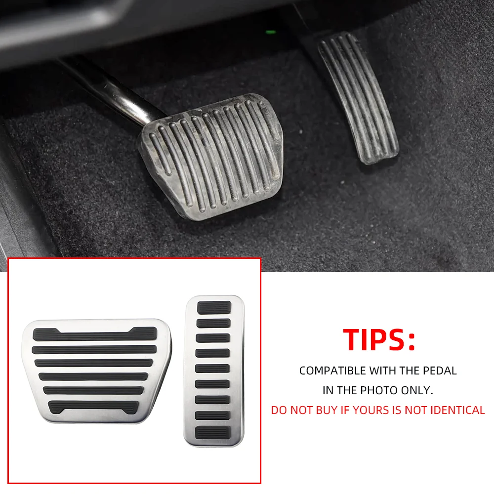 Edelstahl-Auto-Gas-Bremspedalabdeckung für Land Rover Discovery 5 2014–2020 Defender 110 2020 Range Rover Vogue 2013–2020 – Detail 7