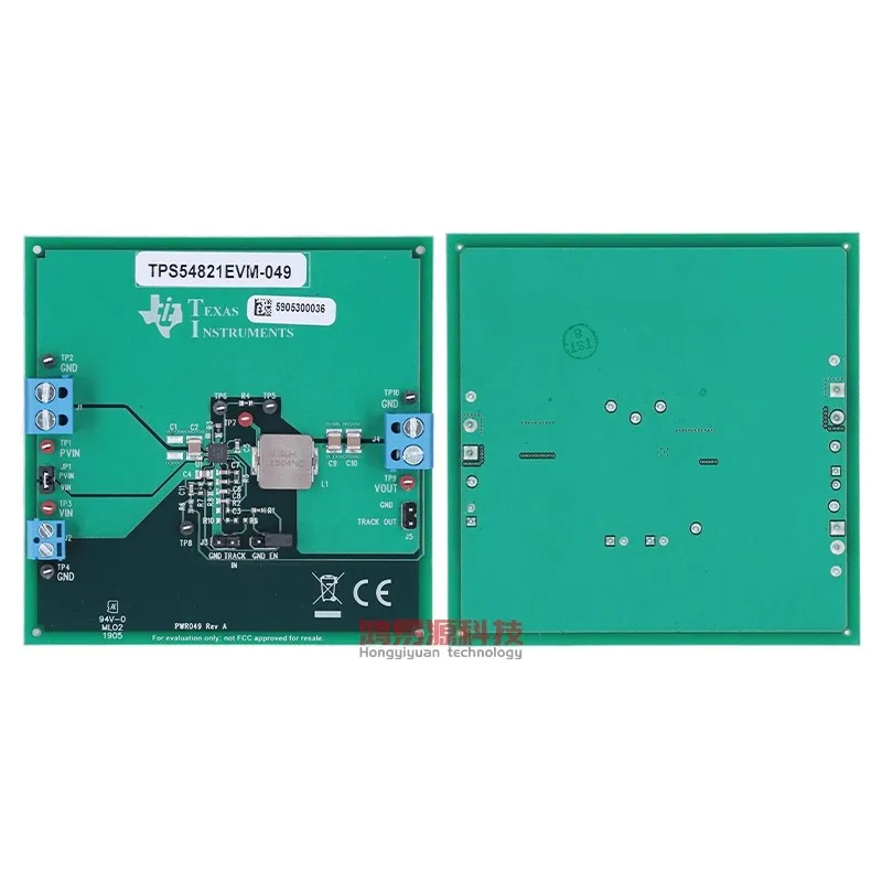 

Off-the-shelf TPS54821EVM-049 Evaluation module for the TPS54821 synchronous buck converter