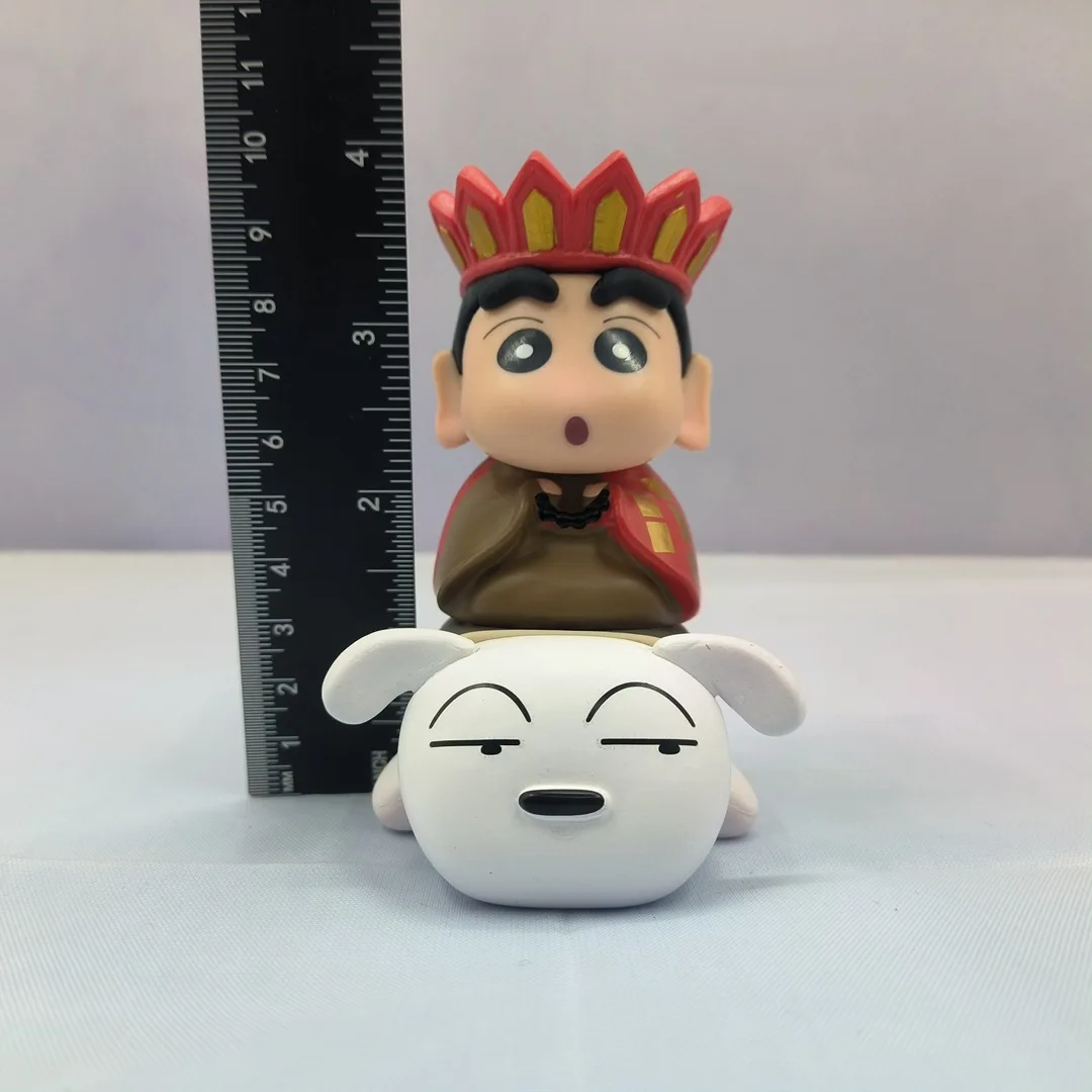 New Crayon Shin-chan Cos Tang Monk Rding A White Loong Horse Xiaobai Jigong Buddha  Car Ornament Animation Creative Hand Figure