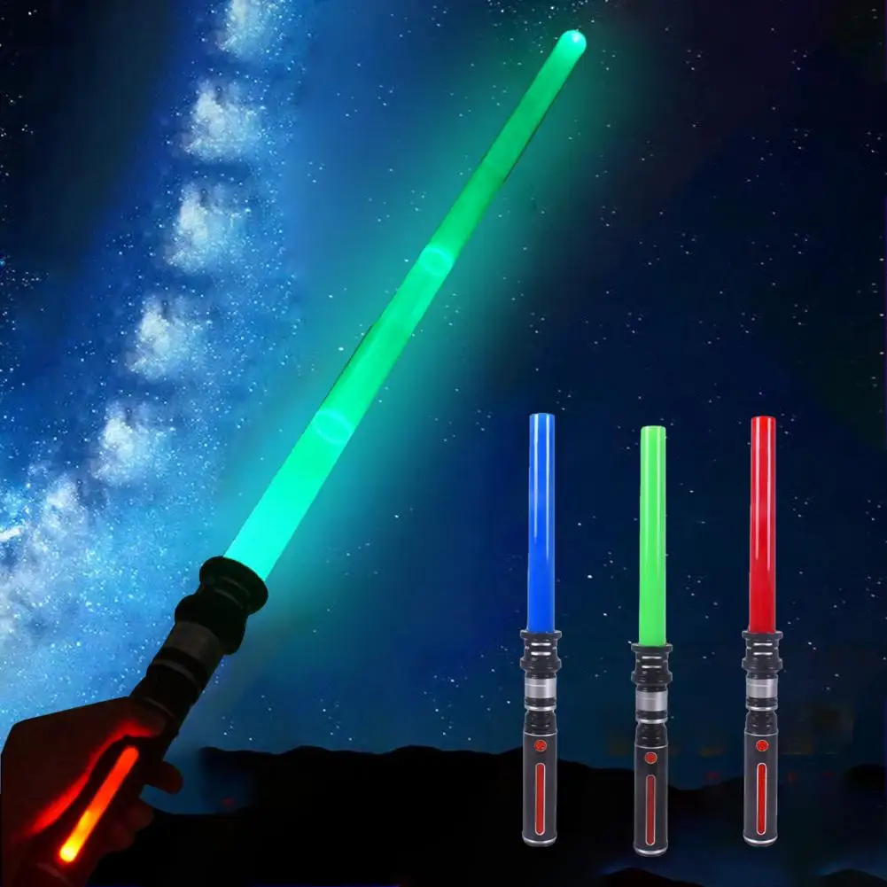 Funny Glowing Stick Cool Lights Safe LED Glowing Luminous Stick Outdoor Amusement  Luminous Lightsaber    LED Lightasber Toy