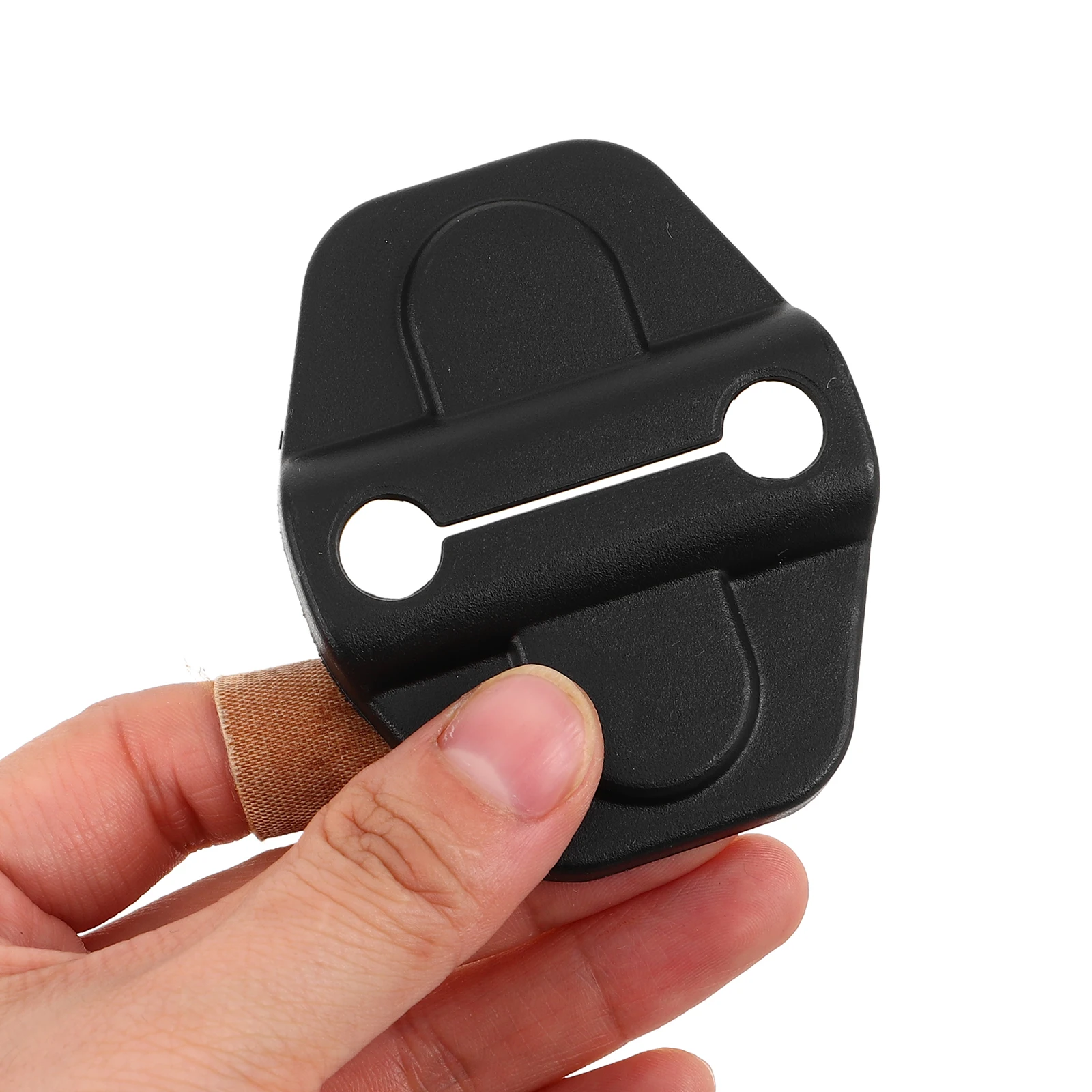 

6pcs Car Door Lock Covers Fit for Wrangler 2018 2019 Black ABS Protector Exterior Trim Decoration Waterproof Durable Easy