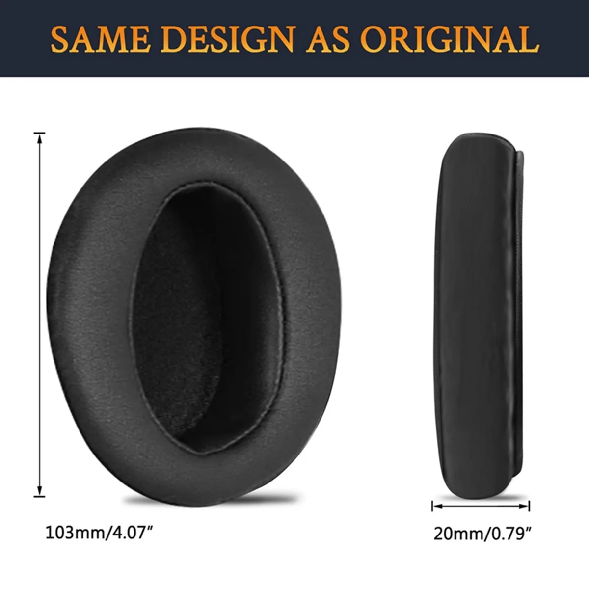 1Pair Foam Ear Pads Cushion Leather Earpad for Sony WH-CH700N (WHCH700N) & MDR-ZX780 (ZX780DC)/MDR-ZX770 Headphones G