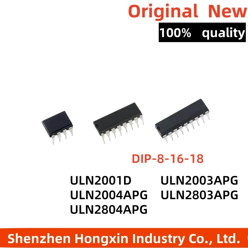 

10 pieces ULN2001D 2003 2004 2803 2804A APG AN AG DIP-8-16-18 Linton transistor driver chips