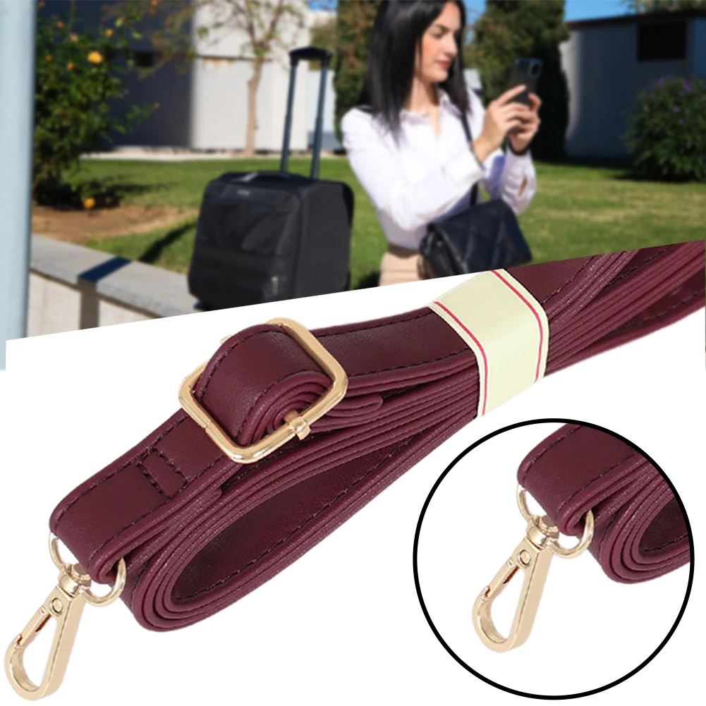 PU Leather Bag Strap 130cm Detachable Cross-body Bag Strap For Shoulder Bag Cross-body Bag