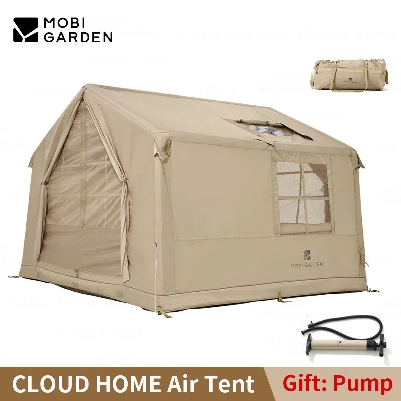 

Prefabricated House Inflatable Camping Tent Beach for Events and Parties 6 People Large Family Waterproof Outdoor Automatic Tent