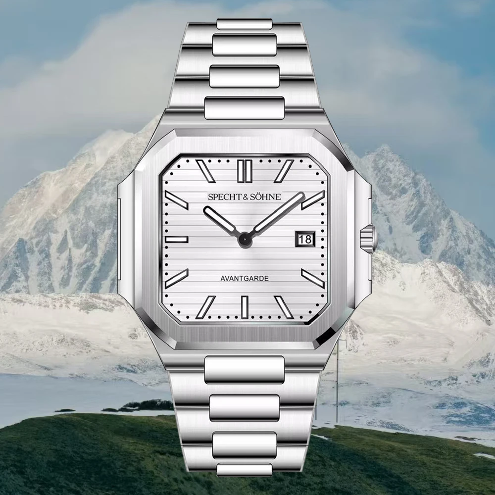 Dropshipping 2025 nuevos productos más vendidos relojes de pulsera para hombres Specht & Söhne Cubic 5711 relojes deportivos masculinos 50M impermeable