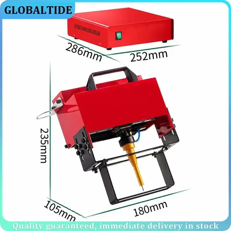 Portable Dot Peen Marking Machine for VIN Code Metal Chassis Number Marking 100x20mm Pneumatic Frame Marking Machine 220V