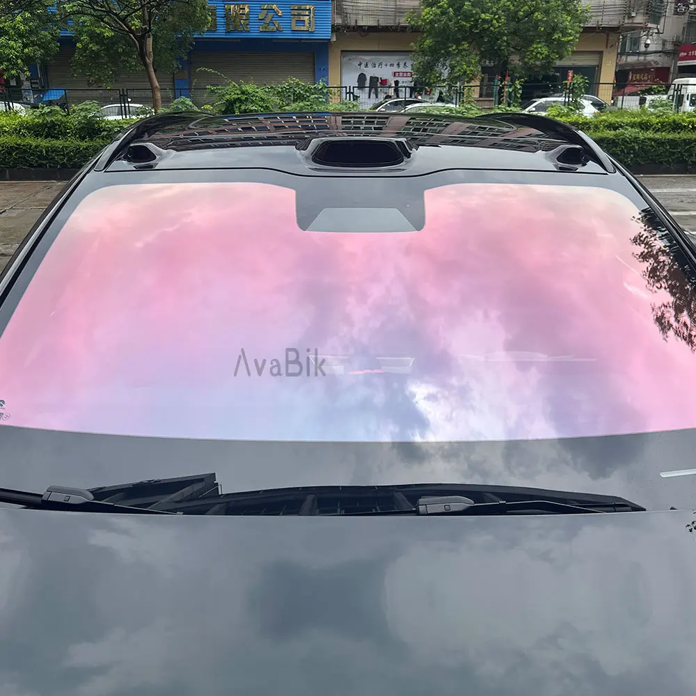 1X1.5M Red Ghost Chameleon Window Tint Film Nano 84%VLT Car/house Window Film Auto Glass Sticker UV Proof Solar Tint IR Rejectio