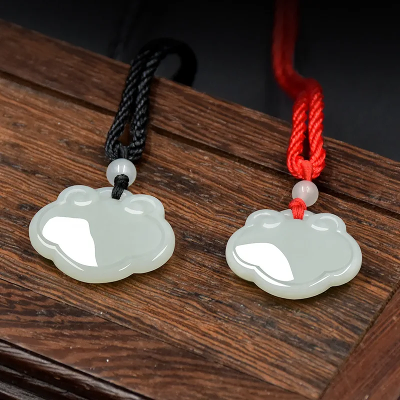 Hetian Peace , Ruyi , Longevity , Pendant, Women'S Necklace, Jade Lock