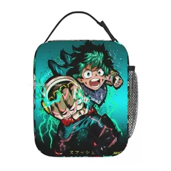 My Hero Academia Deku Merch Insulated Lunch Bags per bambini adulti School Izuku Midoriya Storage Food Box Thermal Lunch Box