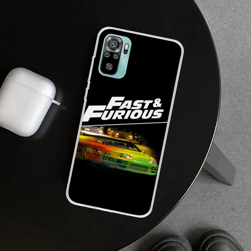 Fast Furious Mobile Cell Phone Case for Xiaomi 13 Lite 12 11T 10 9 Redmi Note 12 11 10 10S Pro 9 9A 8 Clear Phone Cover Funda