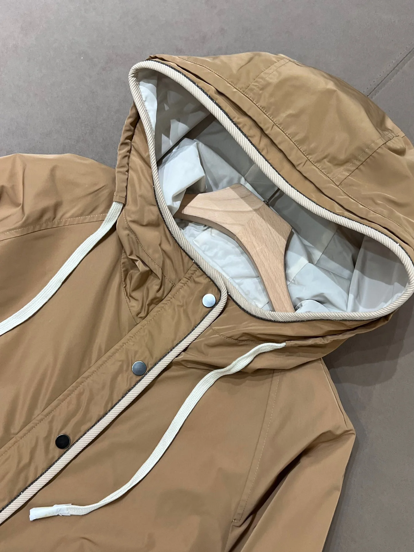 High quality casual hooded mid season jacket