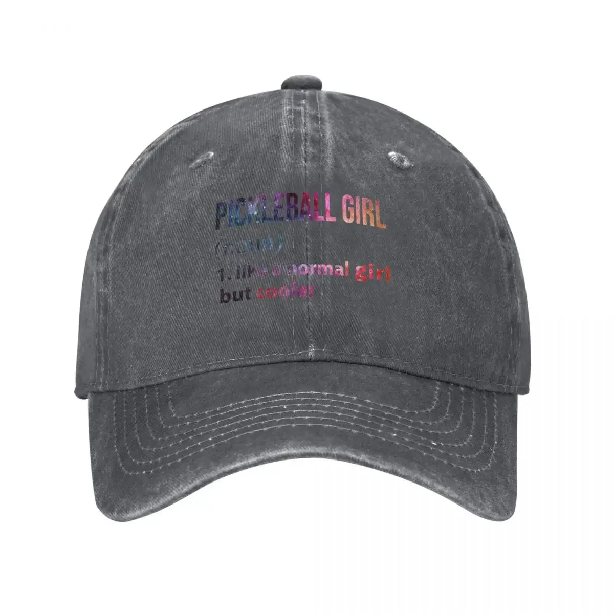 

Pickleball Girl like a normal Girl but cooler galaxy Baseball Cap Luxury Cap Sunhat Men Women's