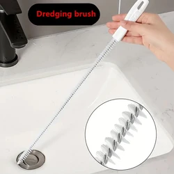 45cm Pipe Dredging Brush Bathroom Hair Sewer Sink Cleaning Brush Drain Cleaner Flexible Kitchen Clog Plug Hole Remover Tool