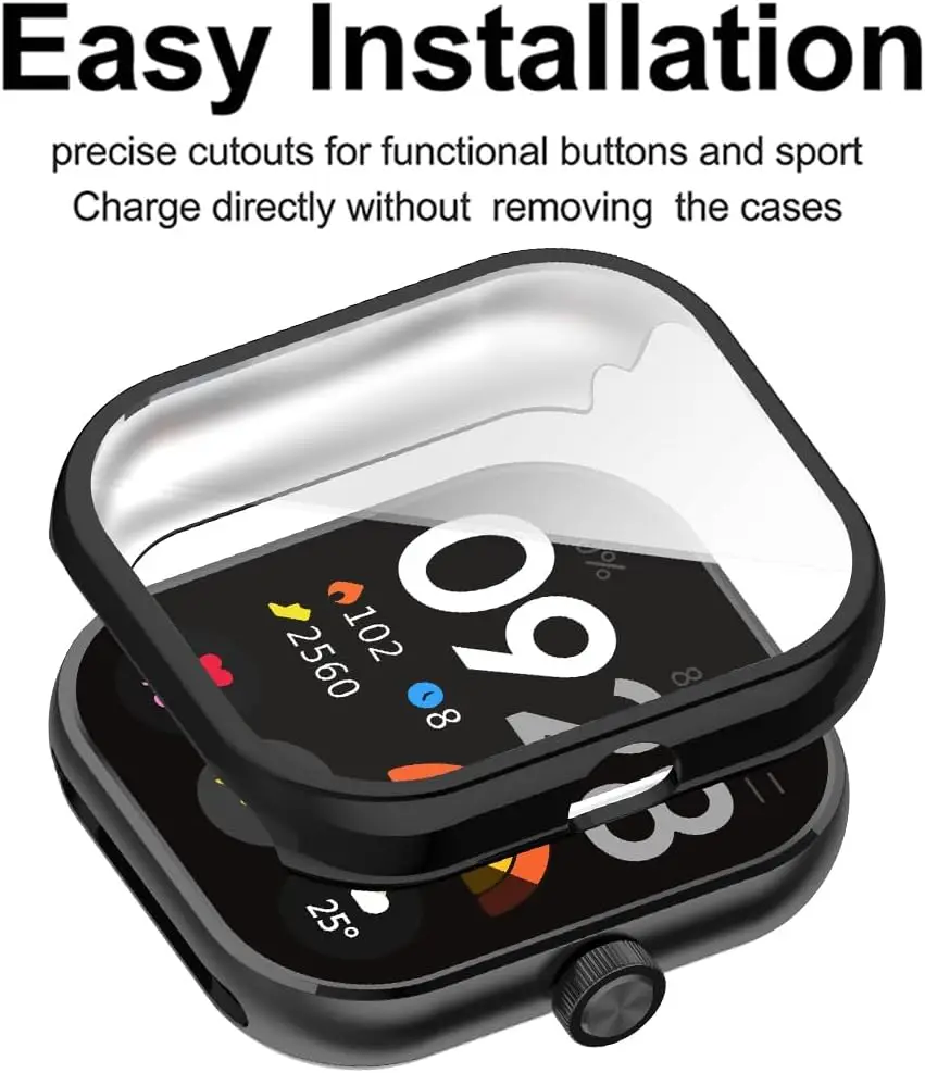 TPU Case Screen Protector Cover Soft Watch Protective Shell Anti-Fall Watch Bumper Screen Protector Dustproof for Redmi Watch 4. image 4