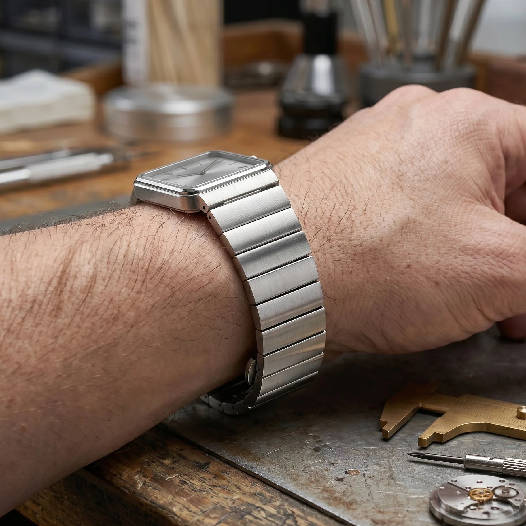 Solid Stainless Steel Watch Band 16mm 18mm 20mm 22mm Quick Release Silver Black Brushed Metal Bracelet Strap