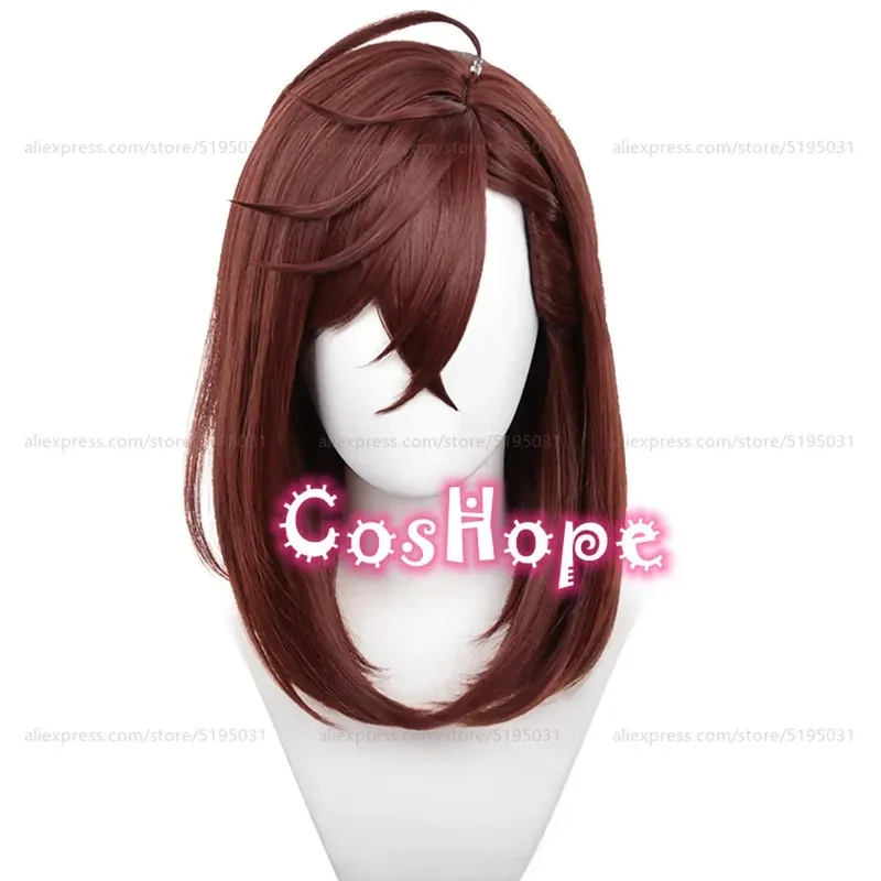 Momo Ayase Cosplay Perücke 43 cm Kurze Rotbraune Perücke Cosplay Anime Cosplay Perücken Hitzebeständige Synthetische Perücken