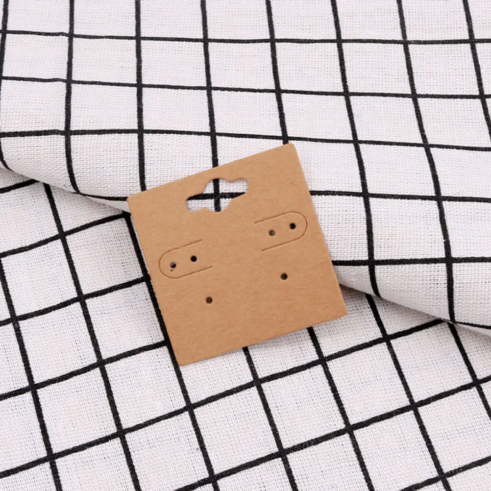 

100Pcs Earrings Display Cards Paper Jewelry Holders for Organizing Storing Selling Small Crafts Packaging Supplies