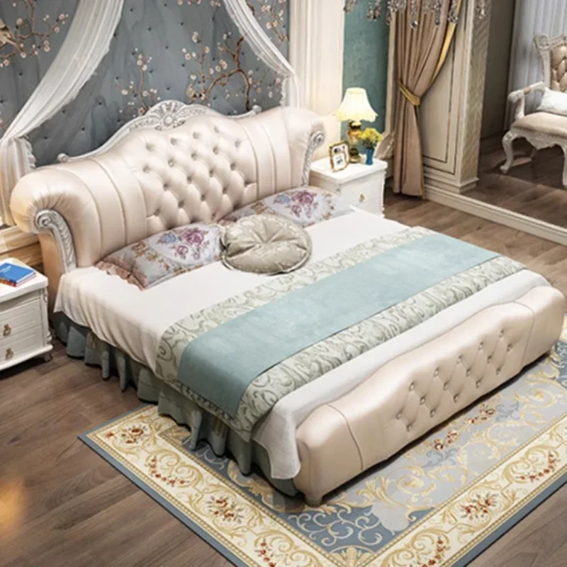 double beds 180X200CM modern king size frames with head board furniture luxury full marriage bedrooms dorm room essential Bed