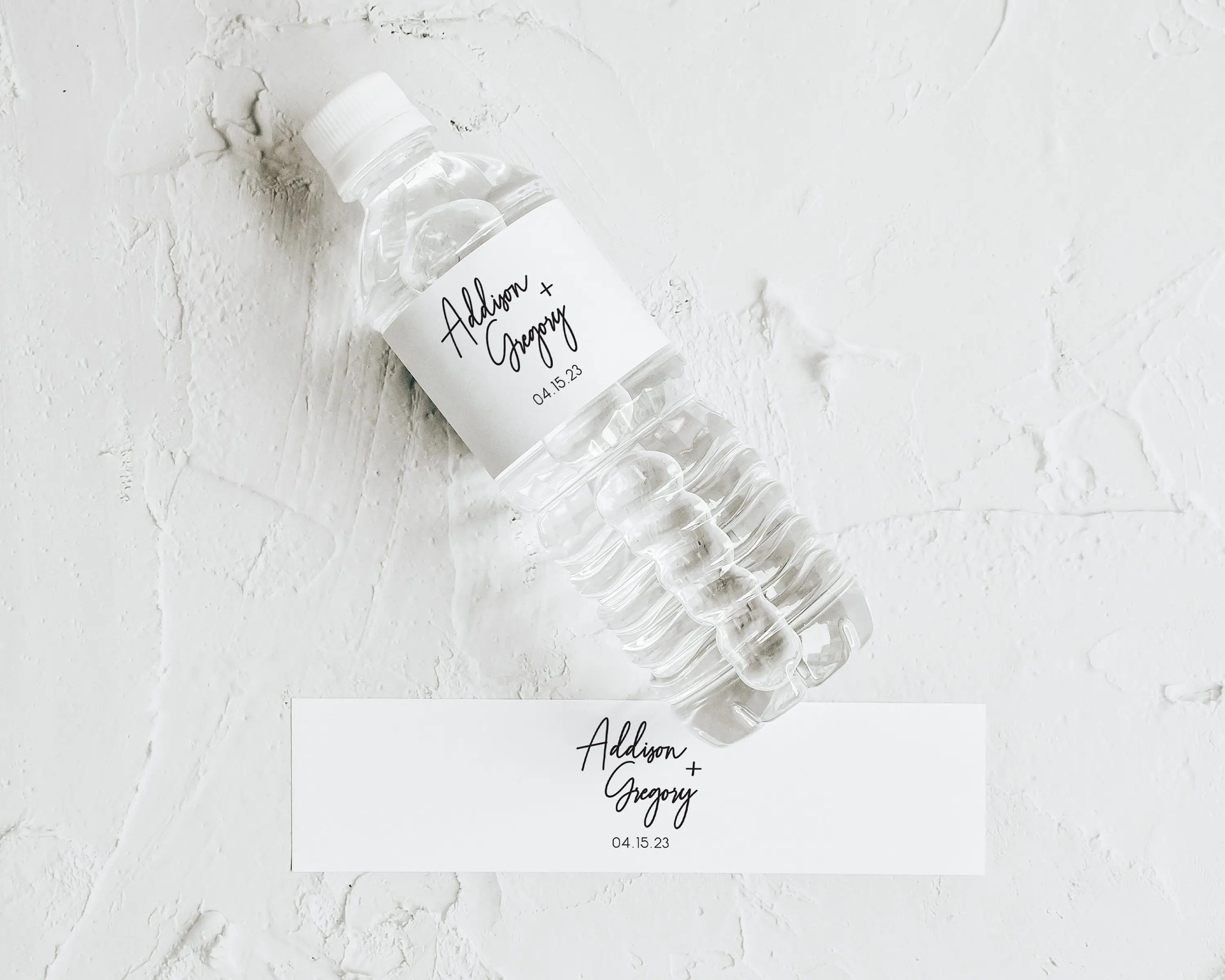 Personalized Wedding Water Bottle Label Thank You Water Bottle Sticker DIY Editable Wedding Decor Labels Bridal Shower Gifts