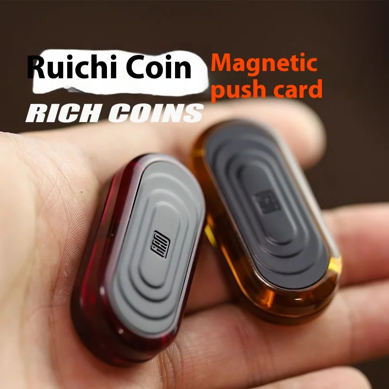 Ruishi Coin Meccanico Magnetico Giocattolo antistress Fidget Spinner Riduzione della pressione Gadget Officina Giocattoli creativi fatti a mano