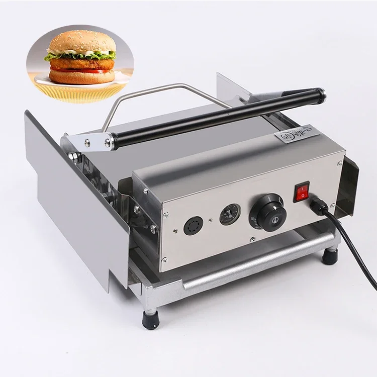 Commercial Hamburger Bun Toaster Electric Burger Machine Hamburger Making Equipment