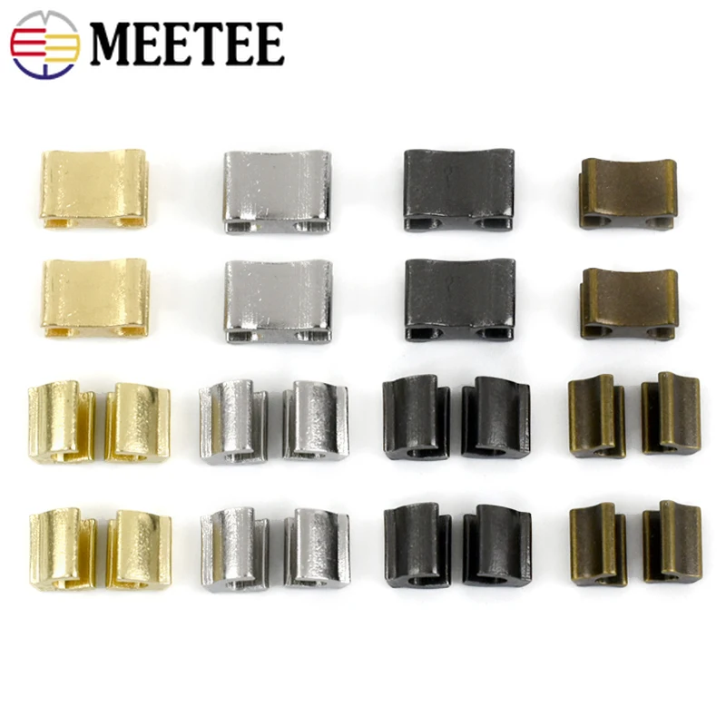 

50/100Pcs Meetee 3# 5# Metal U Stopper Zipper Repair Kit Clothes Zips Tail Clip Non-slip End Lock Tools DIY Sewing Accessories