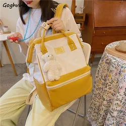 Backpacks Women Youth Girls Handbags Large Capacity School Bags Portable Laptop Book All-match Multi-function Sweet Preppy Style