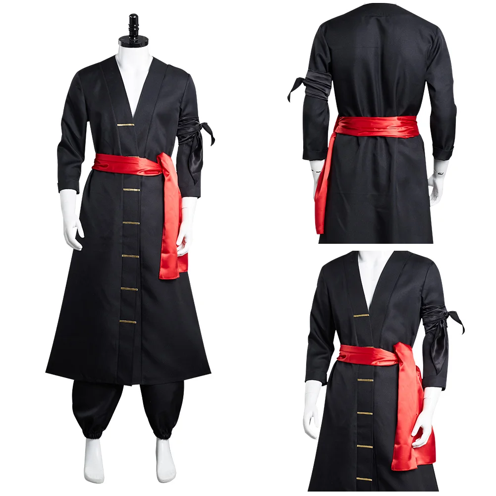 Anime Adult Wano Roronoa Zoro Cosplay Costume Full Set