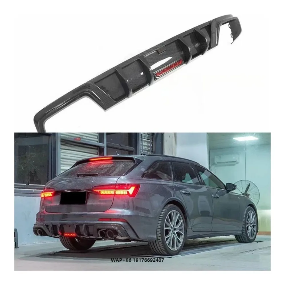 

ForAudi A6 AVENT C8 Travel Edition Dry Carbon Rear Lips Car Bumpers